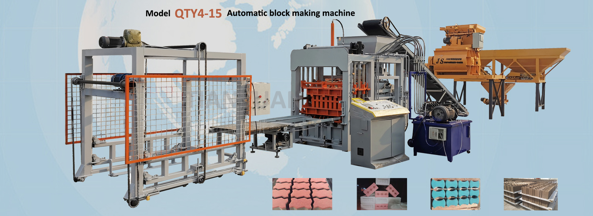 QTY4-15 Fully automatic block machine